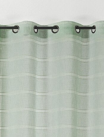 Voilage rayé et tamisant Cordelette