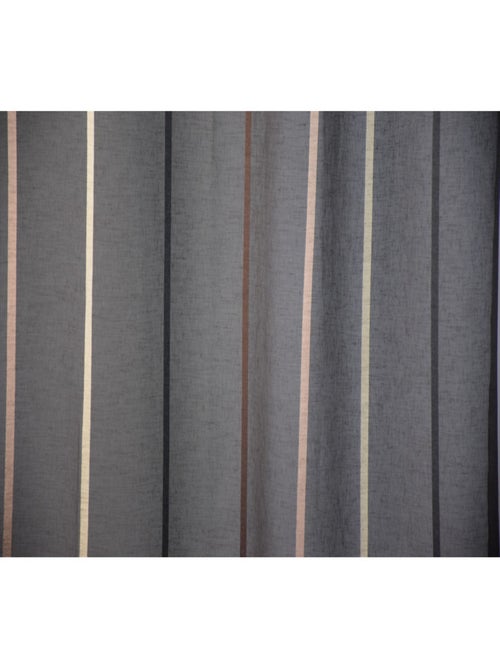 Voilage Rayé Fines Lignes – 150x280 cm – 100% Polyester - Kiabi