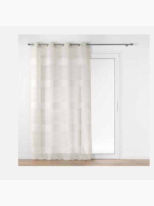 Voilage rayures horizontale s - Effet lin - Kiabi Voilage rayures horizontale s - Effet lin - Kiabi
