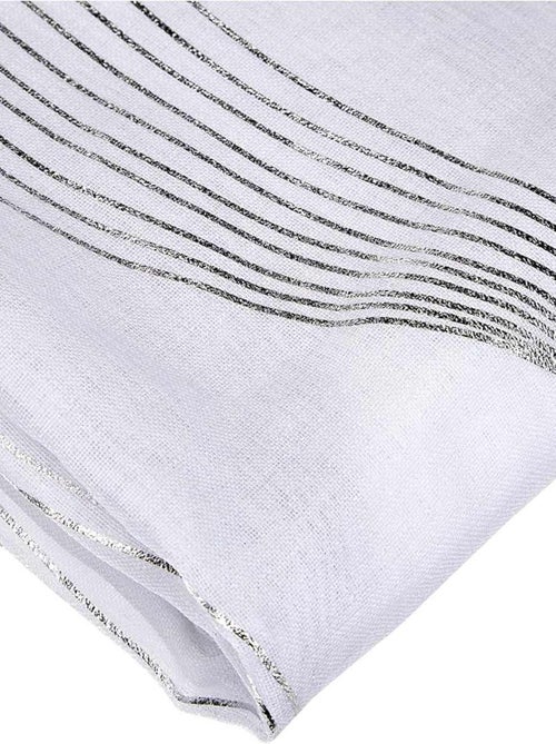 Voilage rayures ondulées métalisées - Kiabi