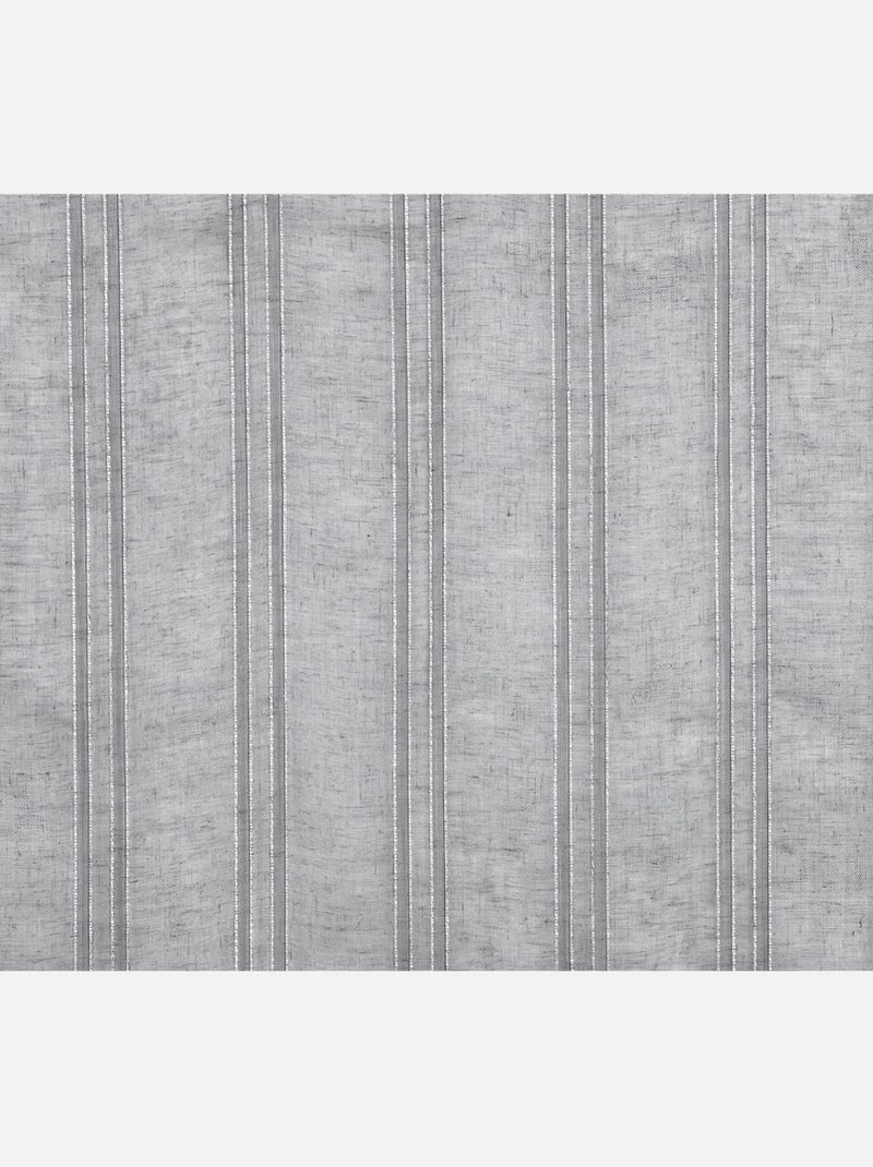 Voilage Rayures Verticales Gris - Kiabi