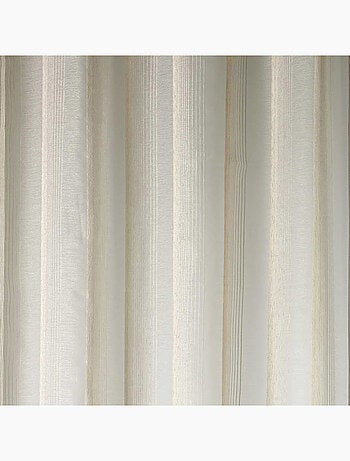 Voilage rayures verticales tons sur tons