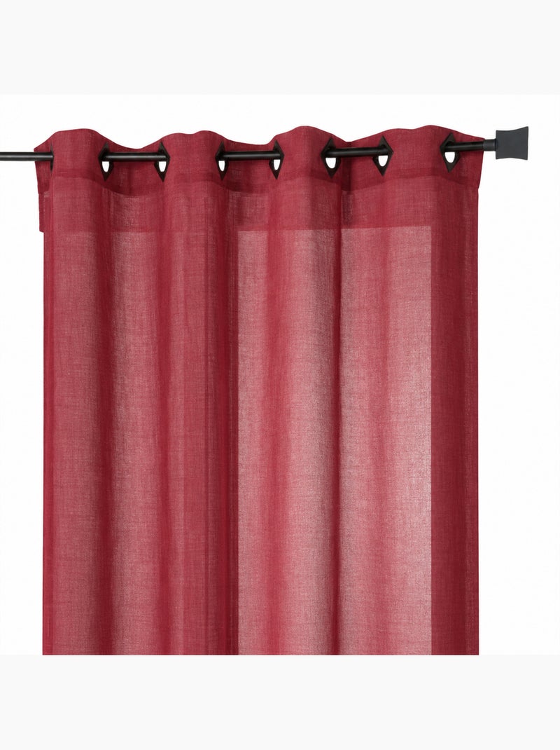 Voilage rose grande largeur Rose foncé - Kiabi