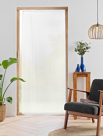 Voilage sablé à passe-tringle