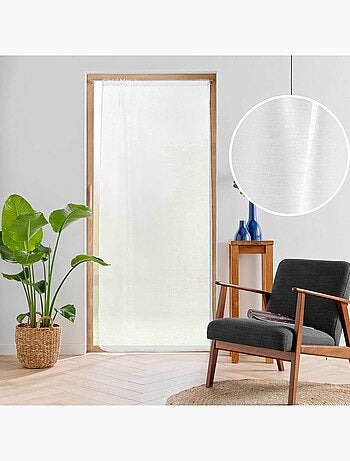 Voilage sablé à passe-tringle