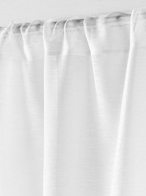 Voilage sablé à passe-tringle - Kiabi