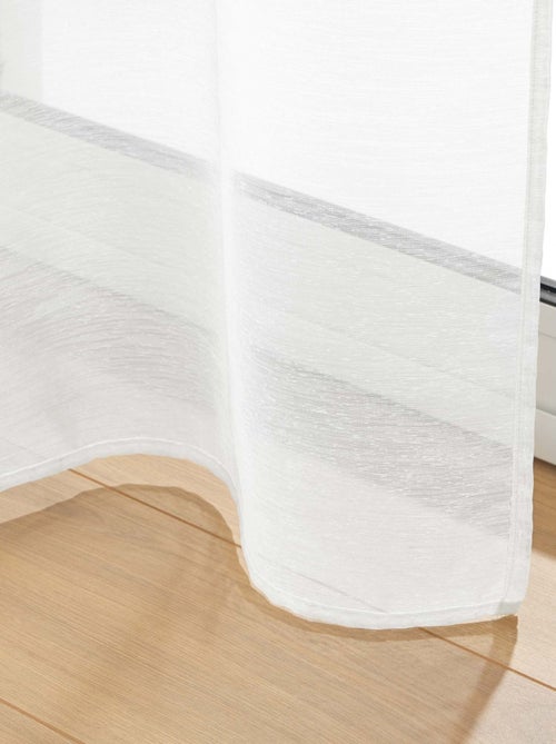 Voilage sablé à passe-tringle - Kiabi