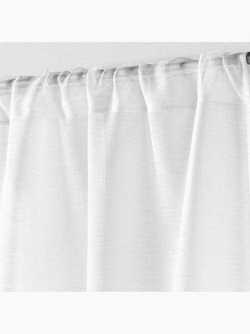 Voilage sablé à passe-tringle - Kiabi