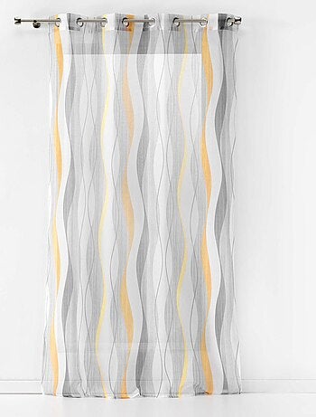 Voilage sablé à rayures ondulées