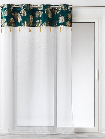 Voilage sablé au top en velours