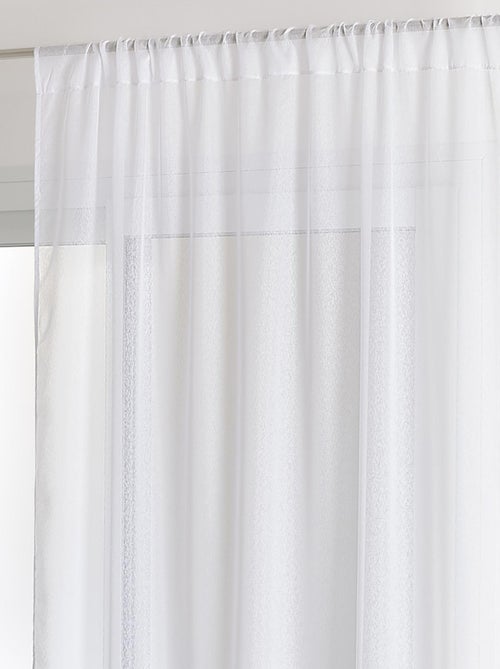 Voilage sablé base brodée - Kiabi