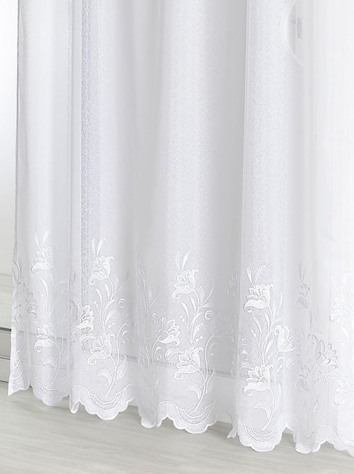 Voilage sablé base brodée - Kiabi