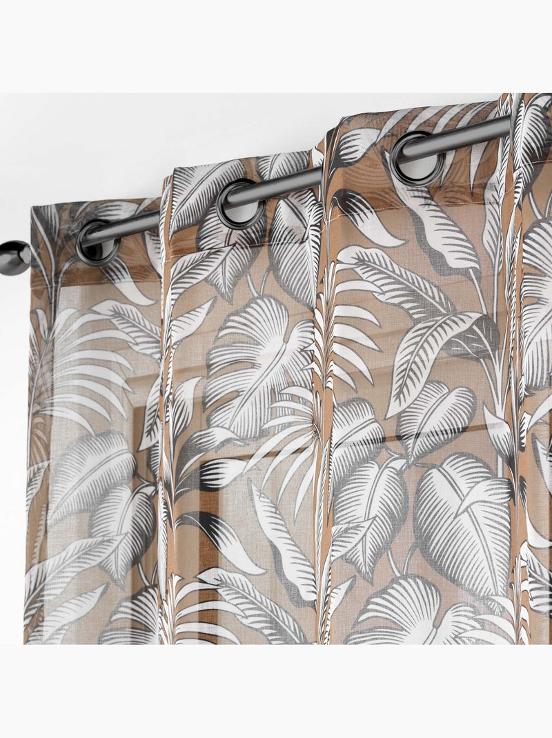 Voilage sable collection cabana Camel - Kiabi