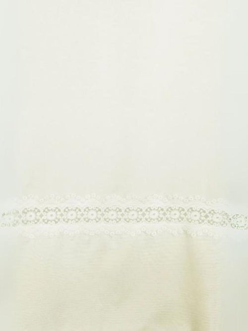 Voilage sablé en macramé à galon fronceur - Kiabi