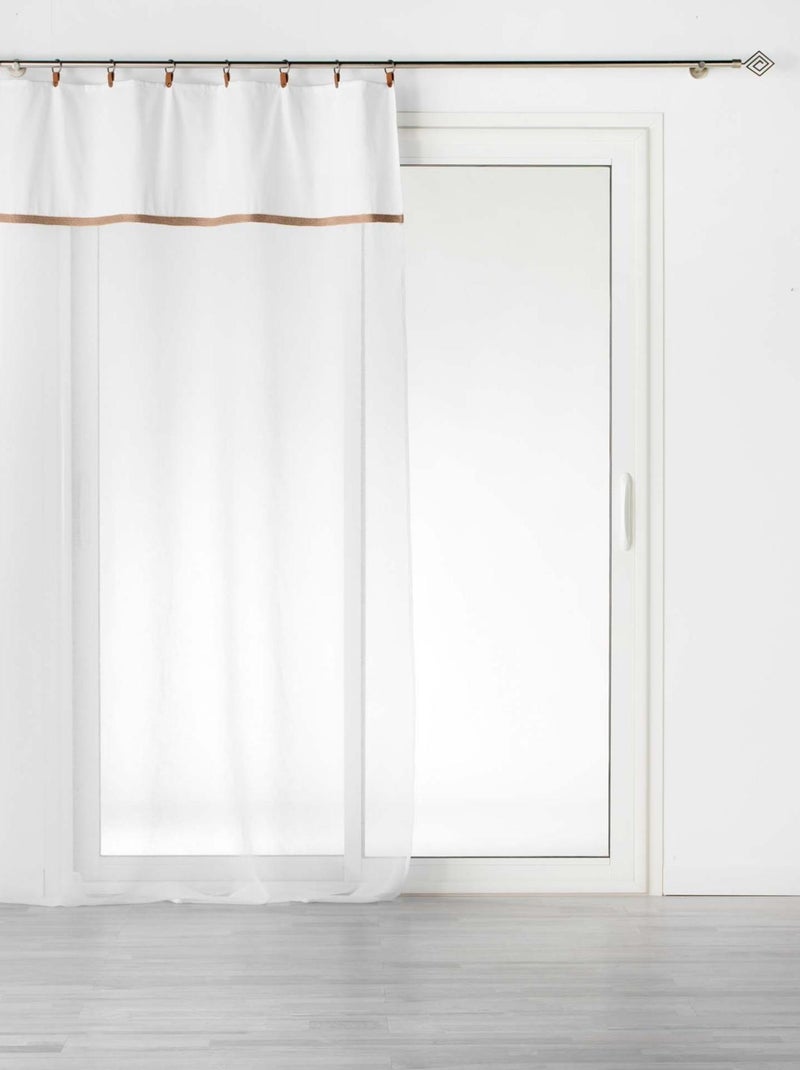 Voilage sablé esprit loft Blanc - Kiabi