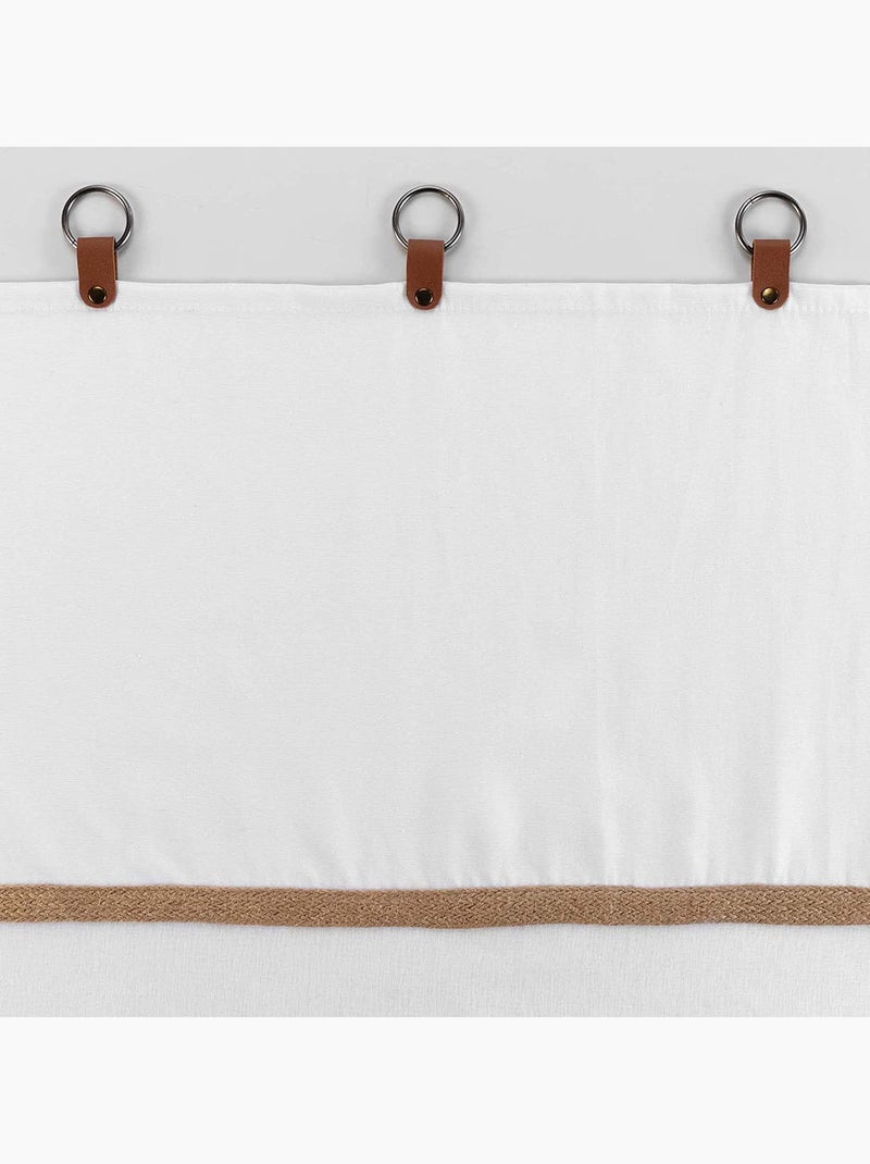 Voilage sablé esprit loft Blanc - Kiabi