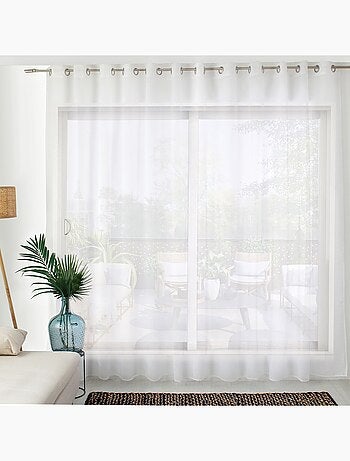 Voilage sablé très grande largeur