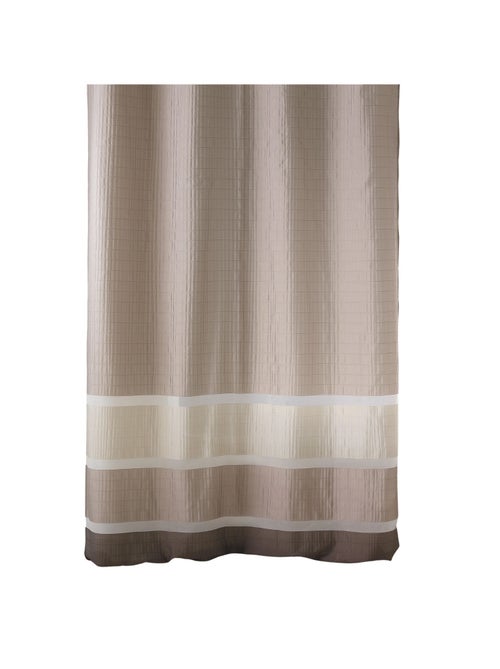 Voilage satiné rayures horizontales - Kiabi