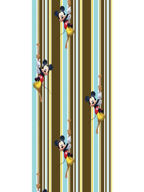 Voilage taille L Mickey Mouse grimpe à la corde de Disney 140CM X 245CM - Kiabi