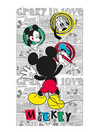 Voilage taille L Mickey Mouse le peintre de Disney 140CM X 245CM