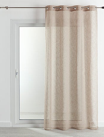 Voilage tamisant - Effet matière à œillets