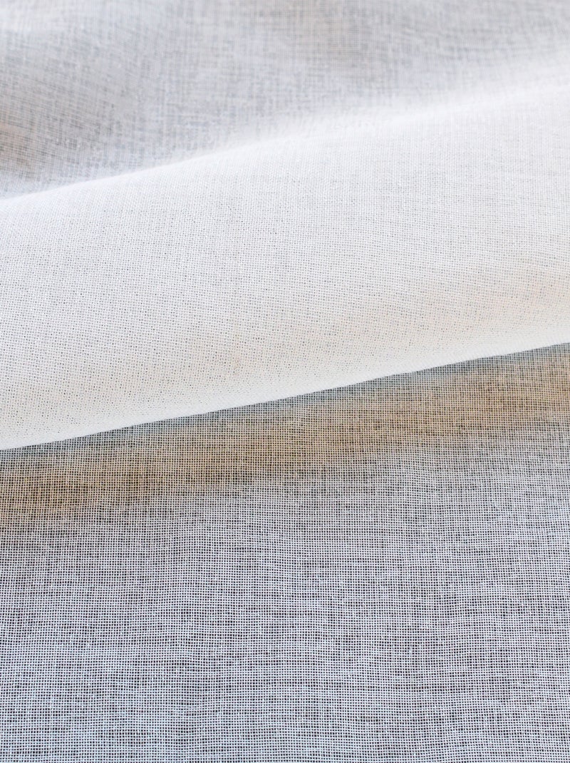 Voilage tamisant à galon fronceur Blanc - Kiabi