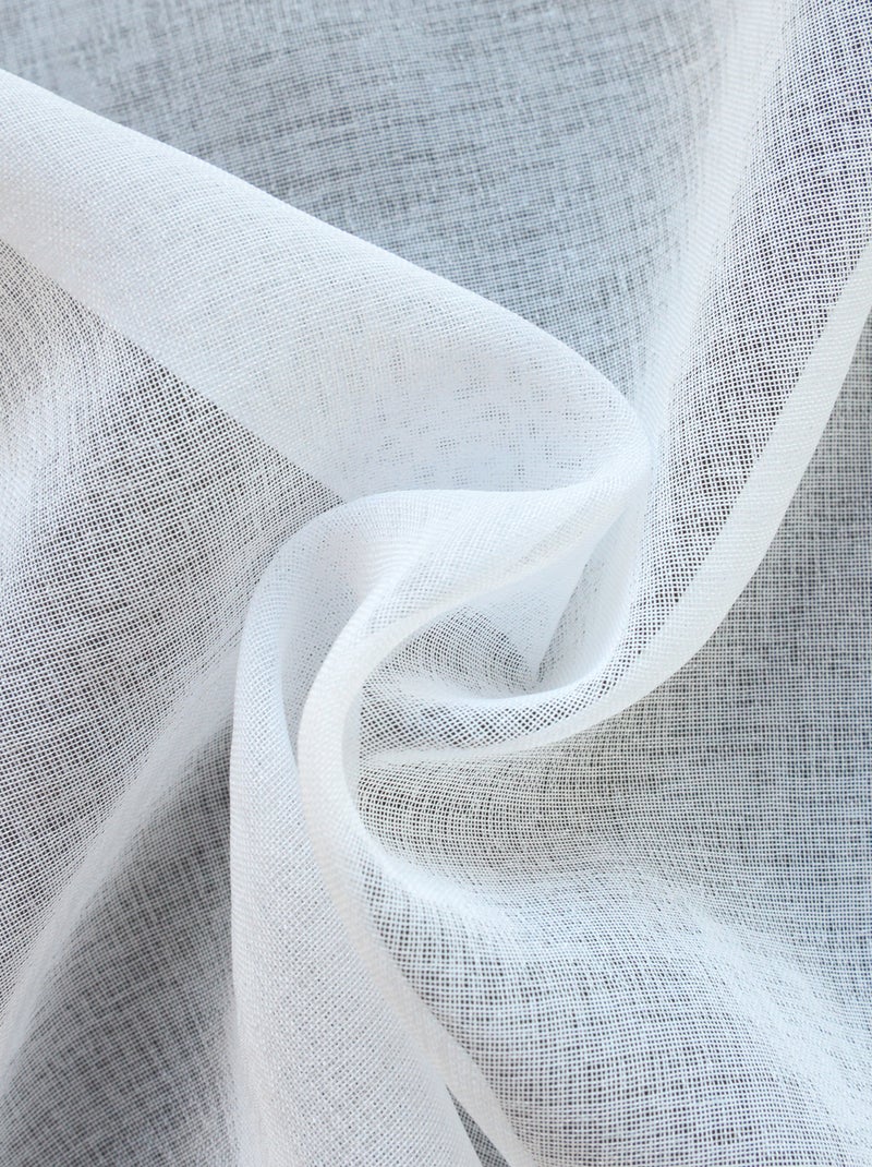 Voilage tamisant à galon fronceur Blanc - Kiabi