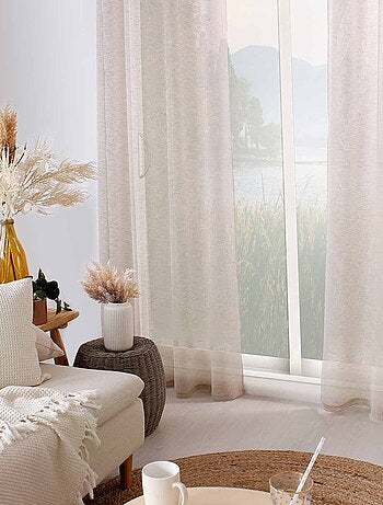 Voilage tamisant à l'aspect lin