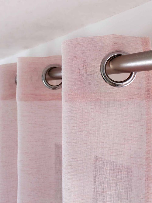 Voilage tamisant à l'aspect lin - Kiabi