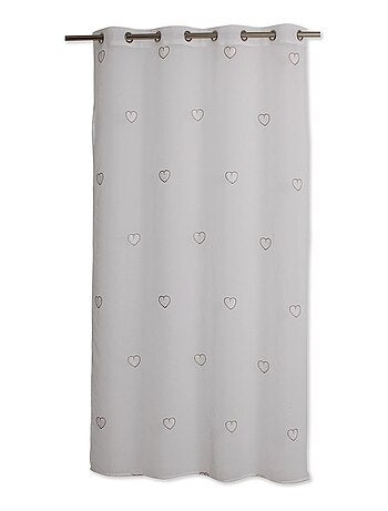 Voilage tamisant à motifs brodés