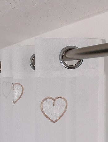 Voilage tamisant à motifs brodés