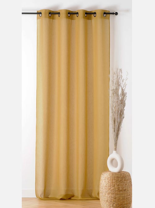 Voilage  tamisant à relief - Kiabi