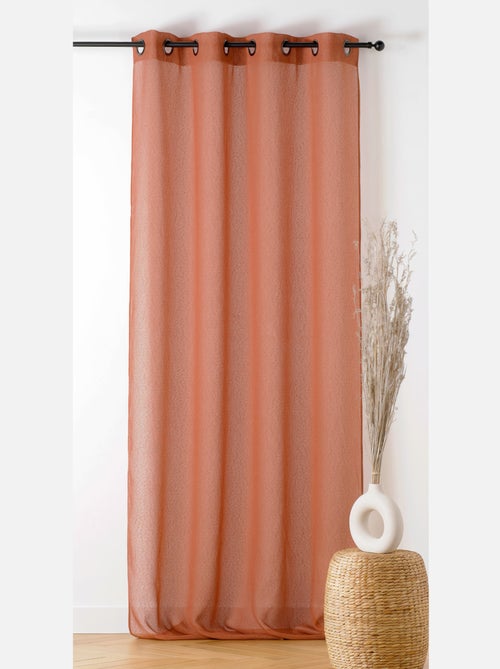 Voilage  tamisant à relief - Kiabi