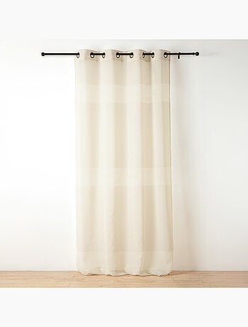 Voilage tamisant ajouré à esprit macramé