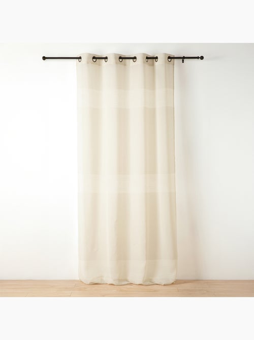 Voilage tamisant ajouré à esprit macramé - Kiabi