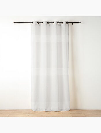 Voilage tamisant ajouré à esprit macramé