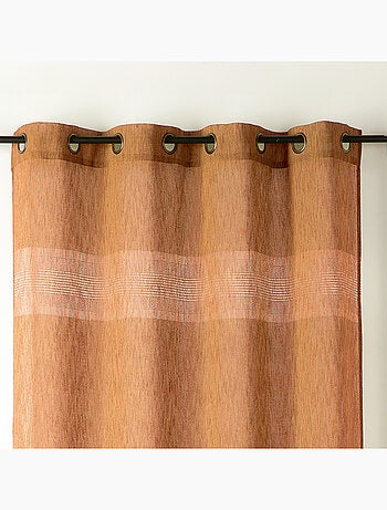 Voilage tamisant ajouré à esprit macramé