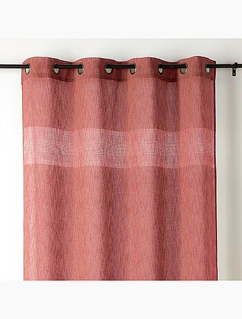 Voilage tamisant ajouré à esprit macramé