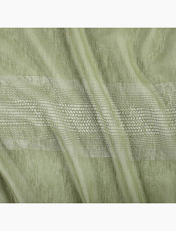 Voilage tamisant ajouré à esprit macramé