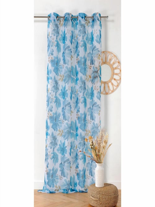 Voilage tamisant "aquarelle" - Kiabi