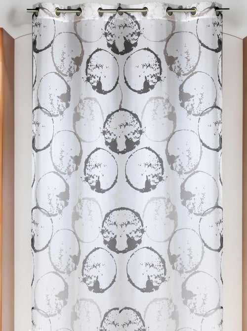 Voilage tamisant au style artistique - Kiabi