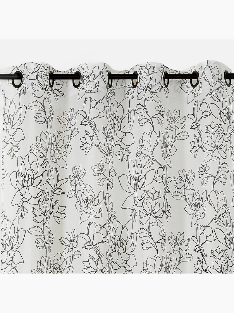Voilage tamisant Audace Blanc - Kiabi