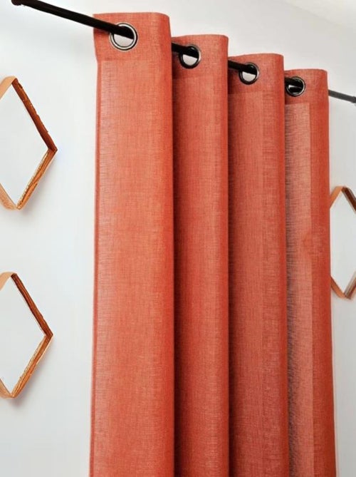 Voilage tamisant aux fils satinés - Kiabi