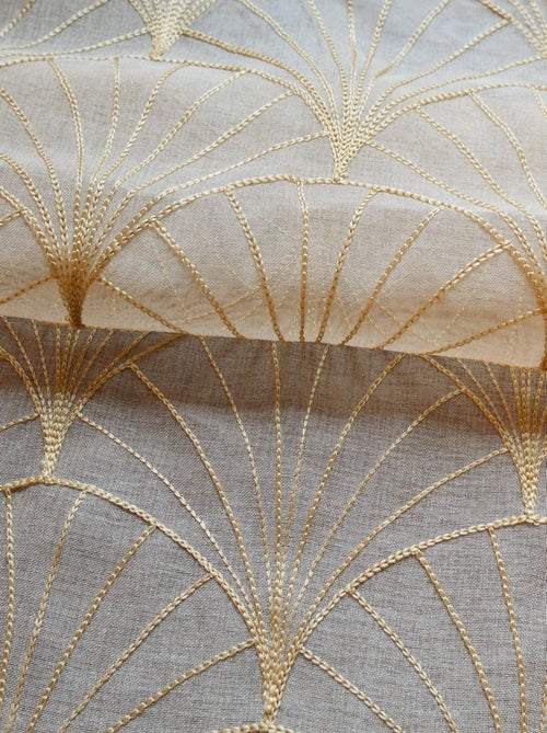 Voilage tamisant brodé Mia - Kiabi