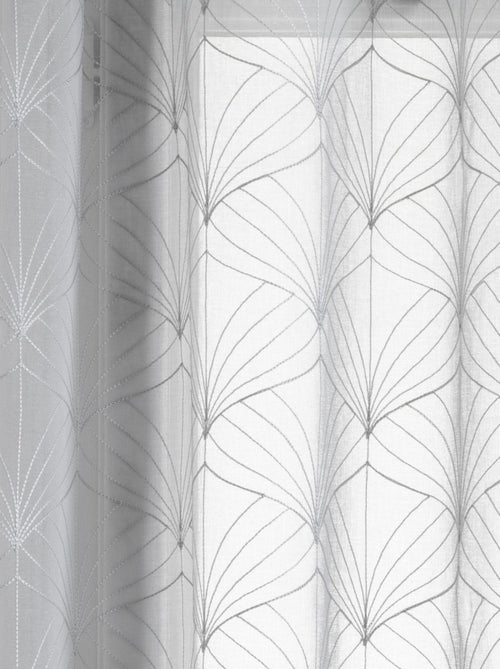 Voilage tamisant brodé Mia - Kiabi