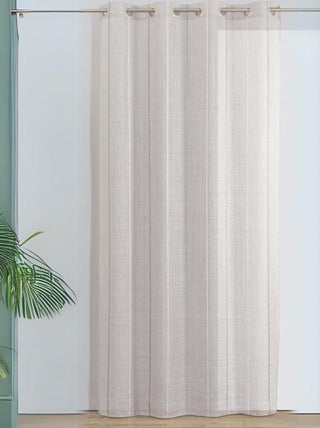Voilage tamisant en étamine et jacquard