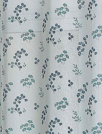 Voilage tamisant en étamine fleurie