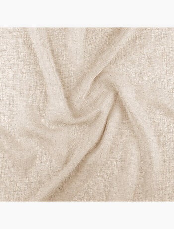 Voilage tamisant en gaze poly-lin à œillets