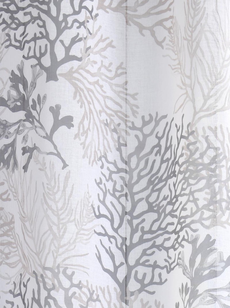 Voilage tamisant esprit bord de mer Beige - Kiabi