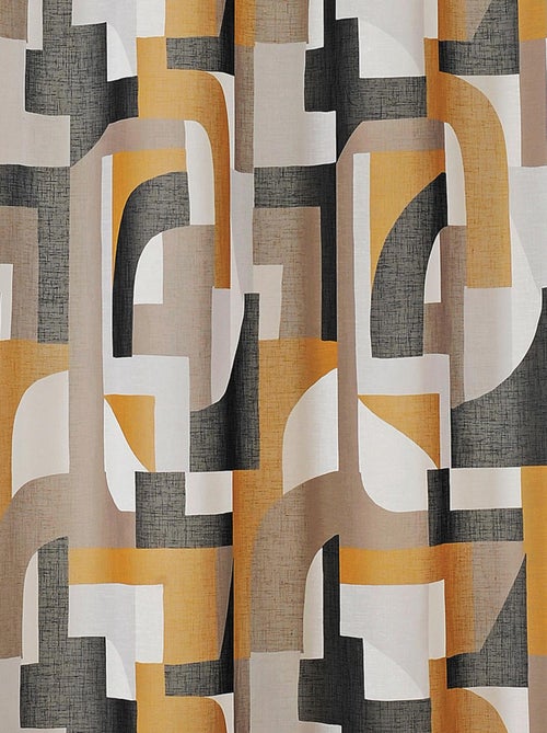 Voilage tamisant esprit seventies - Kiabi